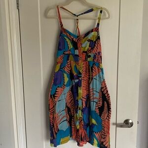 ANTHRO Edme & Esyllte Halter Pin Up Dress Womens 8